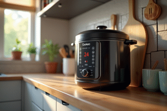 Cuisine moderne avec un Cookeo affichant erreur 24
