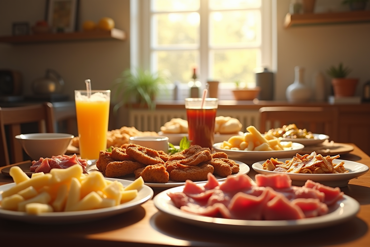 petit-déjeuner malsain